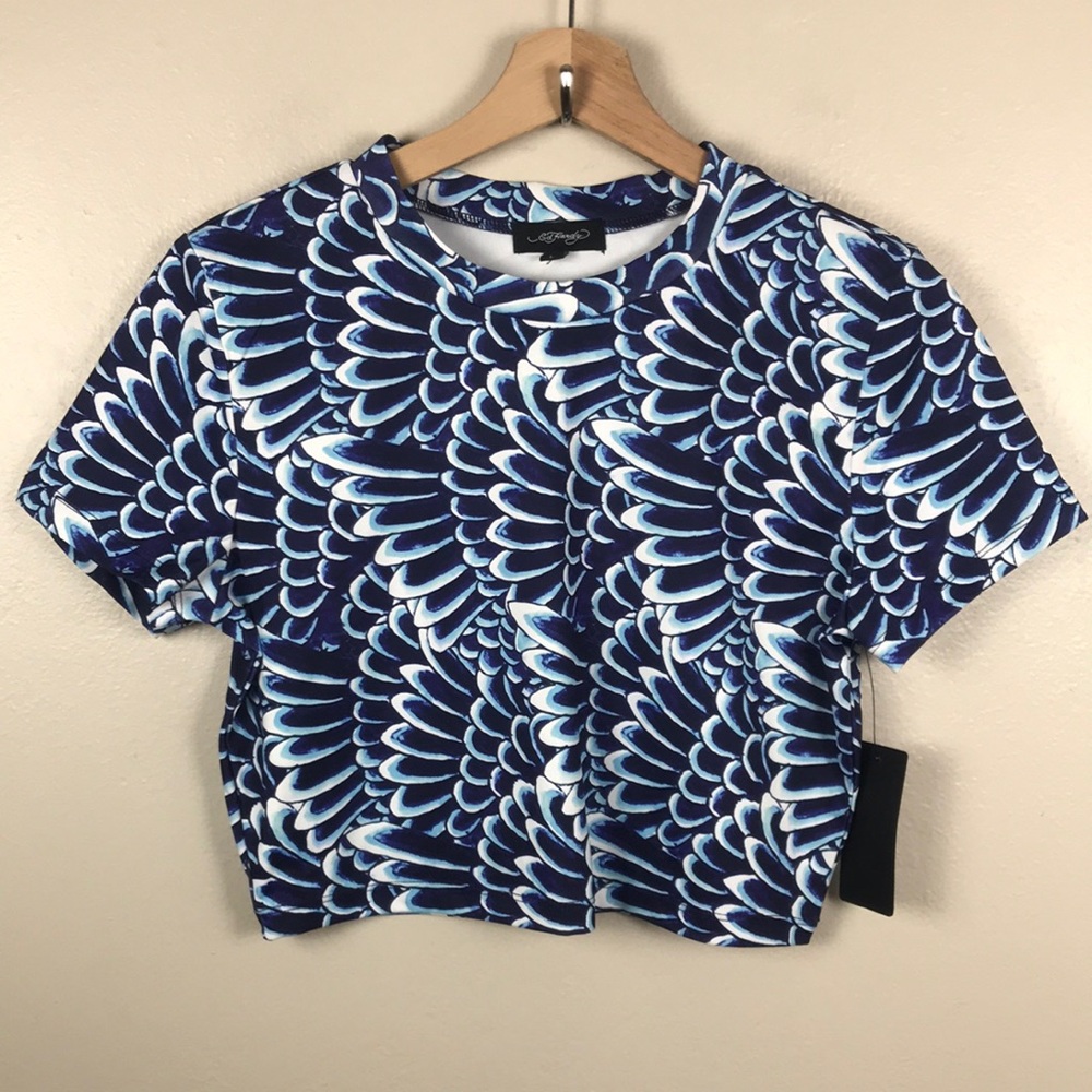 Ed Hardy Womans Large Crop‎ Top. New